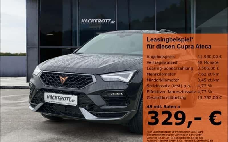 Schwarz Neu 2025 Cupra Ateca SUV | 41.980 € (Etwas zu teuer) - Bild 1/4