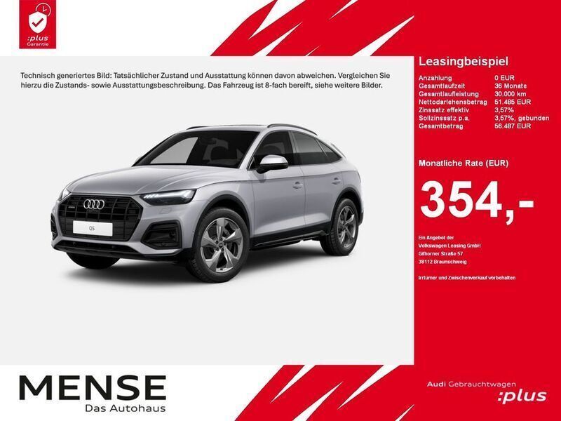 Florettsilber metallic Gebraucht 2024 Audi Q5 Sportback Ambiente SUV | 51.485 € (Fairer Preis) - Bild 1/4