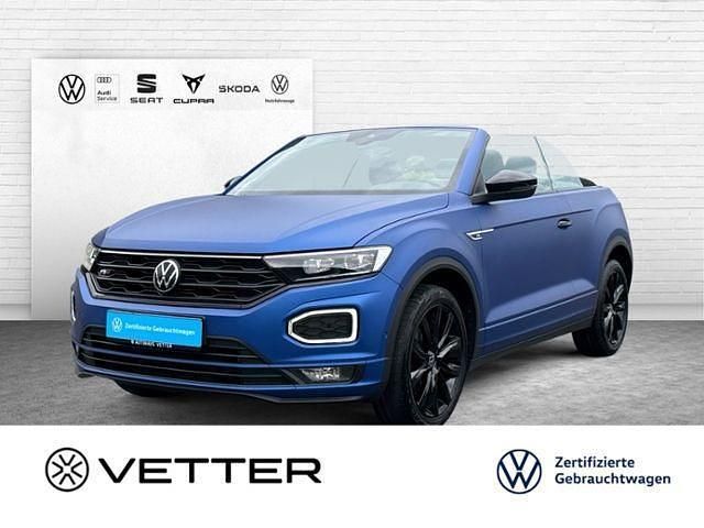 Blau Gebraucht 2022 VW T-Roc Cabriolet R-line Edition Cabrio | 27.949 € (Guter Preis) - Bild 1/4