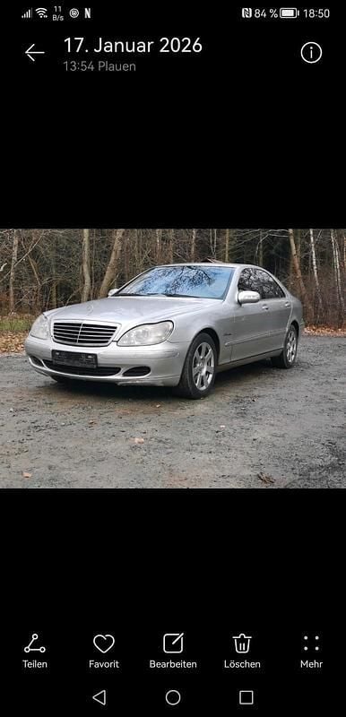 Silber Gebraucht 2004 Mercedes S500 Limousine | 2.250 € - Bild 1/4