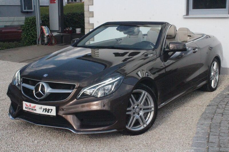 Braun Gebraucht 2014 Mercedes E500 Cabrio | 33.900 € (Fairer Preis) - Bild 1/4