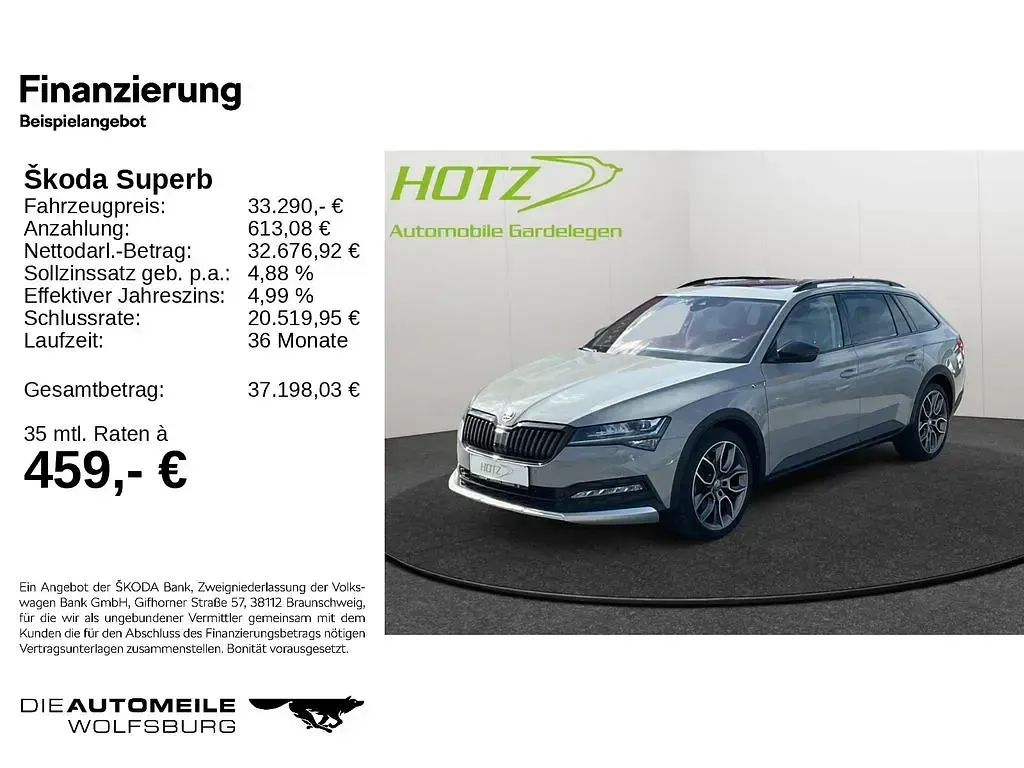 Gebraucht Skoda Superb 200 PS (147 kW) 2023 Steelgrau Kombi