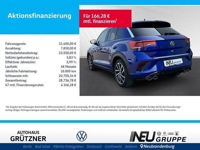 Blau Gebraucht 2022 VW T-Roc R SUV | 31.400 € (Guter Preis) - Bild 1/4