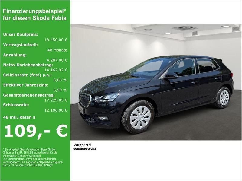 Schwarz Gebraucht 2024 Skoda Fabia Selection Limousine | 18.450 € (Fairer Preis) - Bild 1/4