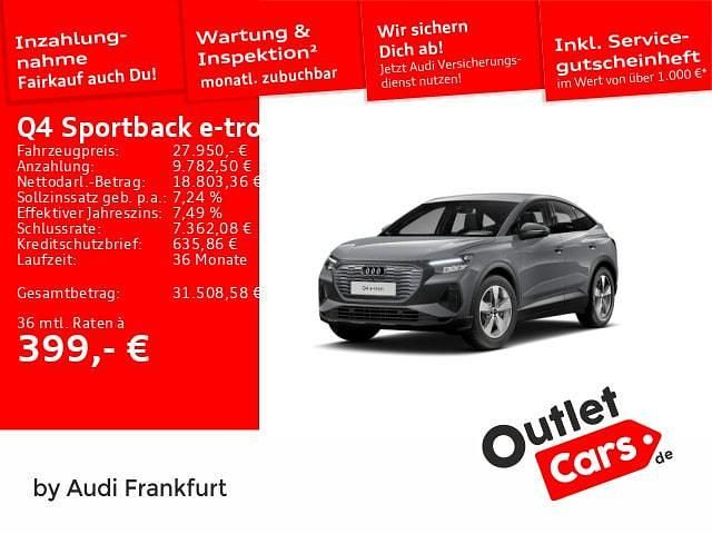 Gebraucht Audi Q4 Sportback e-tron Advanced 150 kW (204 PS) 2023 Kieselgrau SUV