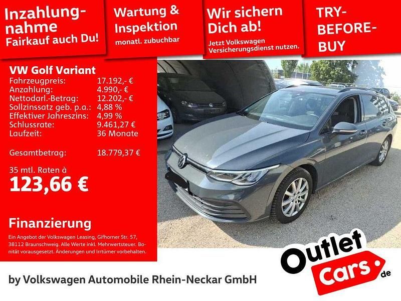 Grau Gebraucht 2021 VW Golf VIII Life Kombi | 17.192 € (Fairer Preis) - Bild 1/3