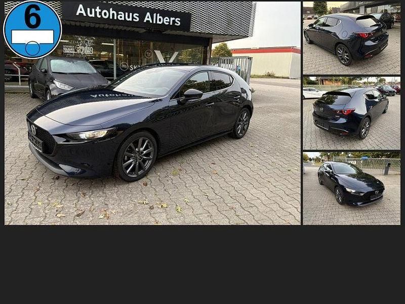Blau Gebraucht 2022 Mazda 3 Homura-Line Limousine | 23.432 € (Etwas zu teuer) - Bild 1/4