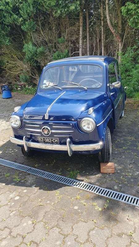 Blau Gebraucht 1958 Fiat 600 Cabrio | 17.900 € - Bild 1/4