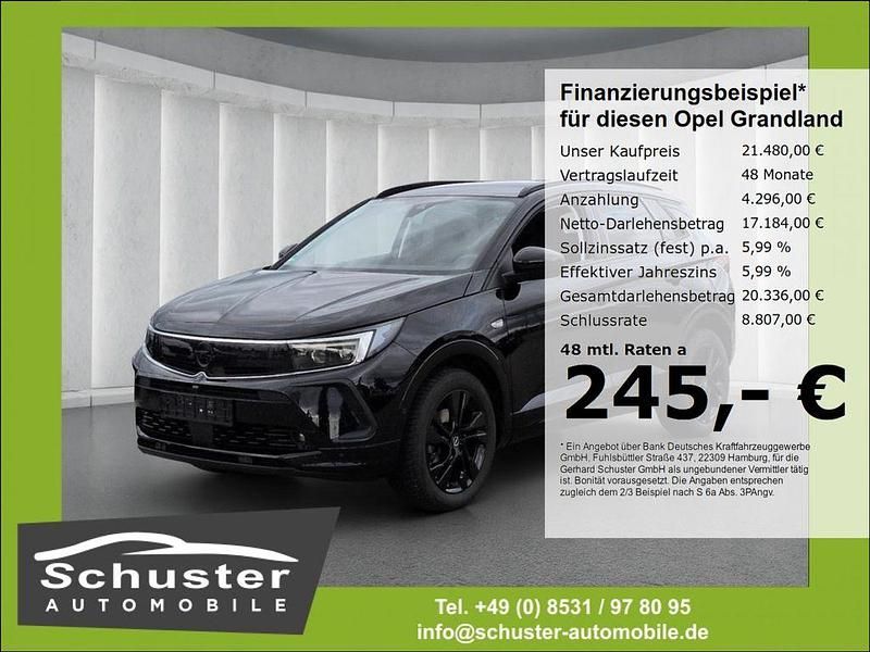 Schwarz Gebraucht 2022 Opel Grandland X GS Line SUV | 21.480 € (Guter Preis) - Bild 1/4