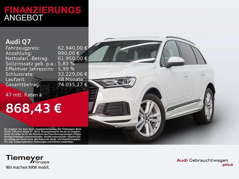 Weiß Gebraucht 2023 Audi Q7 Ambiente SUV | 62.940 € (Superpreis) - Bild 1/4