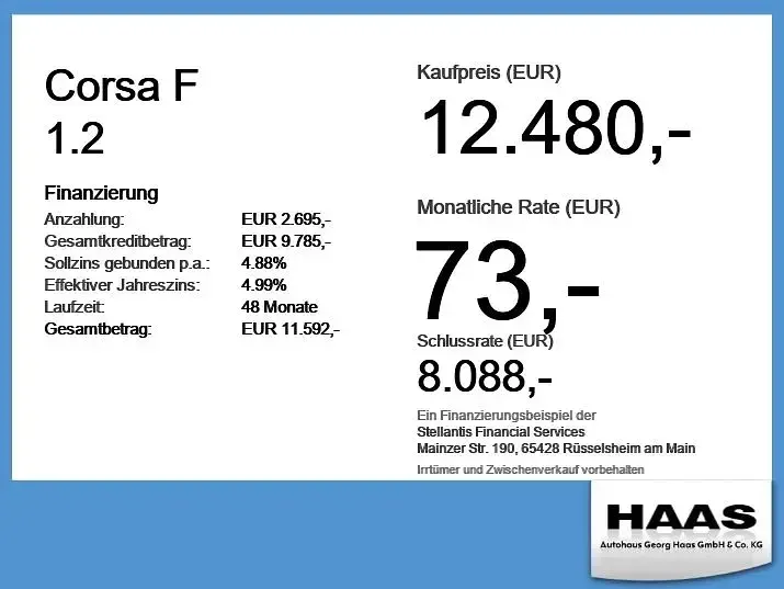 Gebraucht Opel Corsa Edition 75 PS (55 kW) 2022 Rot Kleinwagen