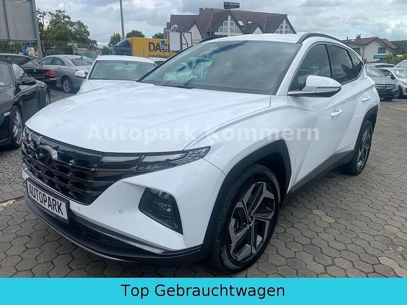 Atlas white / sol Gebraucht 2022 Hyundai Tucson SUV | 25.980 € (Superpreis) - Bild 1/4