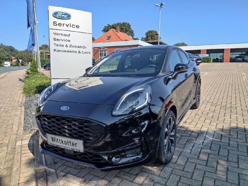 Obsidianschwarz metallic Gebraucht 2021 Ford Puma ST-Line Coupé | 20.490 € (Fairer Preis) - Bild 1/4