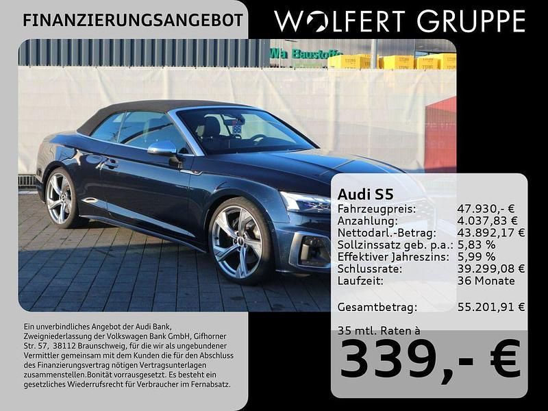Gebraucht Audi S5 Cabriolet Ambiente 354 PS (260 kW) 2022 Individuallackierungen audi exclusive Cabrio