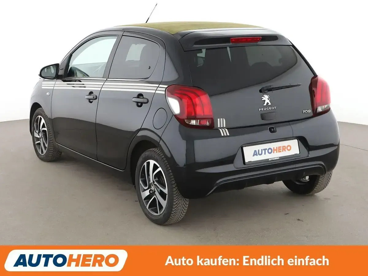Gebraucht Peugeot 108 Top! Collection 72 PS (52 kW) 2019 Schwarz Kleinwagen
