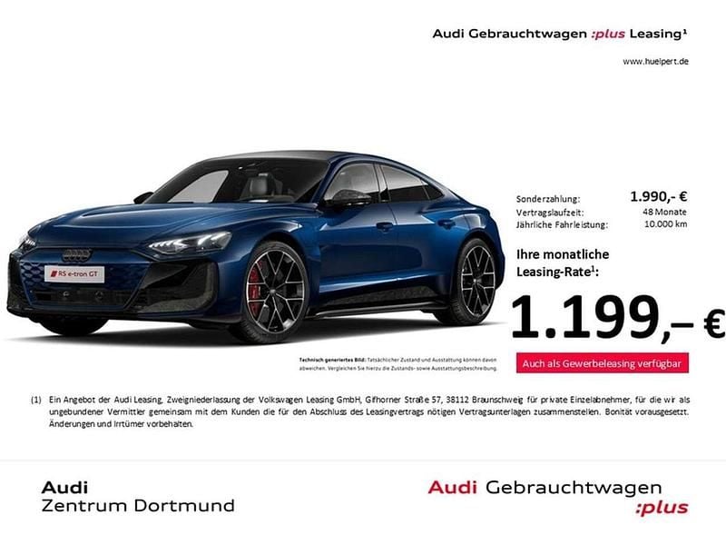 Ascariblau metallic Gebraucht 2024 Audi RS e-tron GT Performance Limousine | 138.235 € (Guter Preis) - Bild 1/4