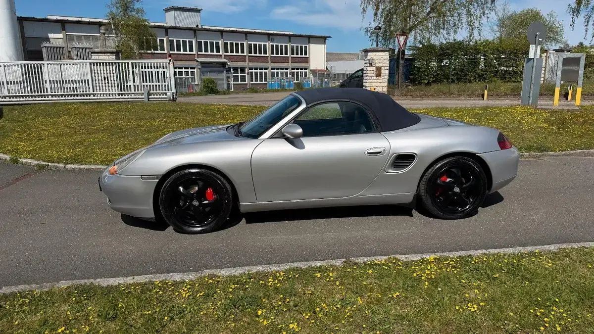 Gebraucht Porsche Boxster 204 PS (150 kW) 1998 Grau Cabrio