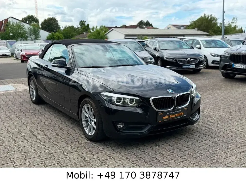 Gebraucht BMW 218 Sport Line 150 PS (110 kW) 2018 Schwarz Cabrio