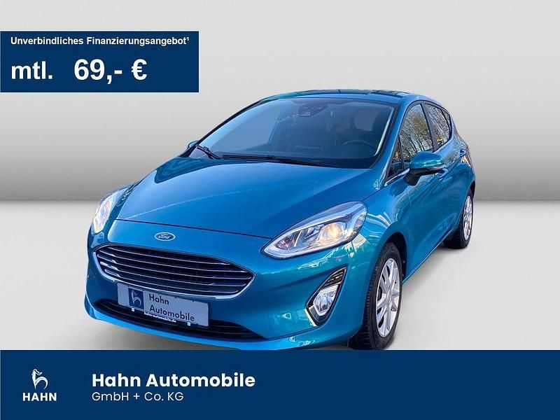 Lagunblau metallic Gebraucht 2017 Ford Fiesta Titanium Limousine | 11.930 € (Fairer Preis) - Bild 1/3