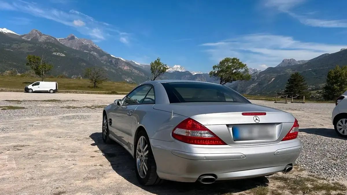 Gebraucht Mercedes SL350 272 PS (200 kW) 2007 Silber Cabrio