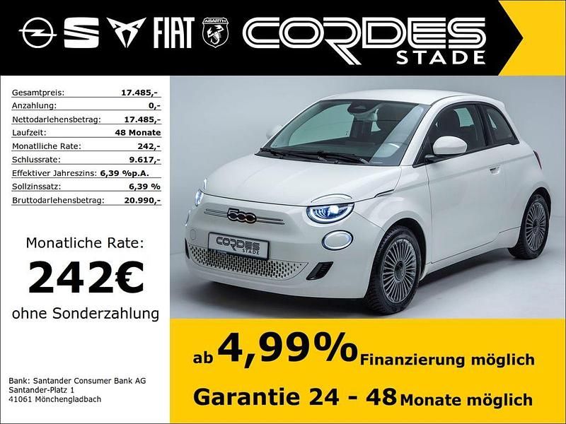 Gebraucht Fiat 500e Icon 86 kW (118 PS) 2023 Arktis weiß) (weiss Kleinwagen
