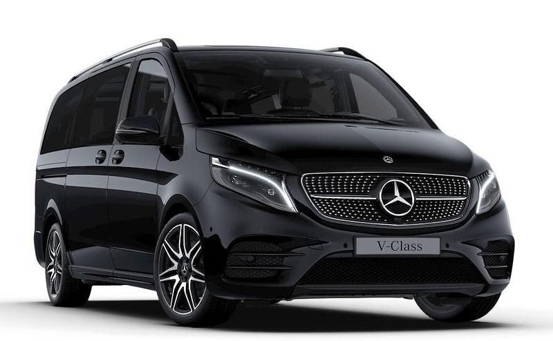 Obsidianschwarz metallic Gebraucht 2021 Mercedes V300 Exclusive Van / Kleinbus | 59.480 € (Superpreis) - Bild 1/2