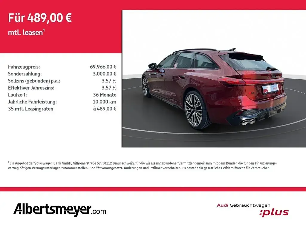 Gebraucht Audi S5 Ambiente 367 PS (269 kW) 2025 Rot Kombi