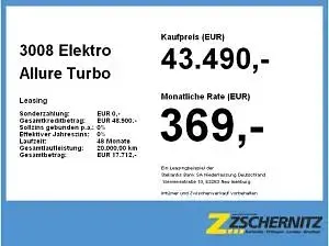 Neu Peugeot e-3008 Allure 153 kW (209 PS) 2026 Blau (obsession blau) SUV