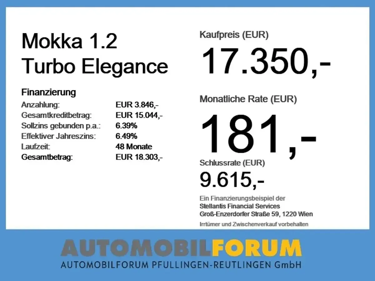 Second-hand Opel Mokka Elegance 131 CP (96 kW) 2024 Negru SUV