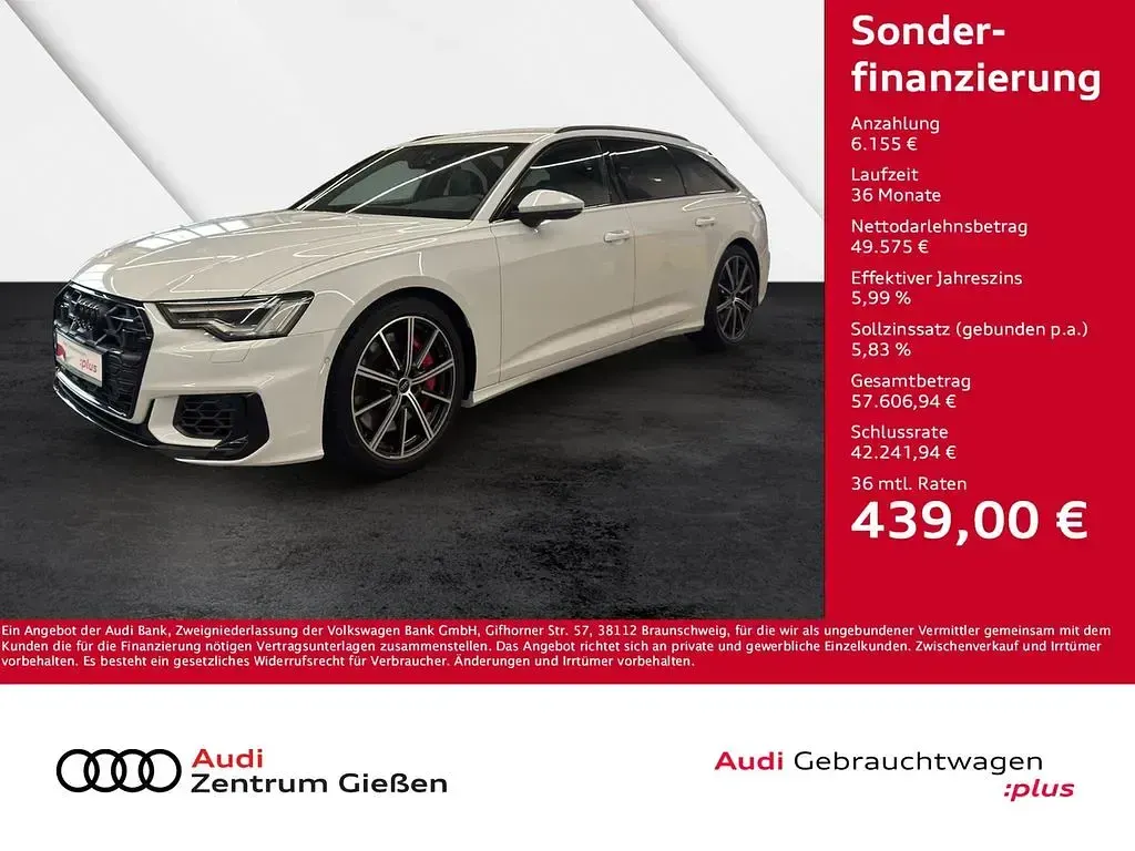 Gebraucht Audi S6 Sport 344 PS (253 kW) 2024 Gletscherweiß metallic Kombi