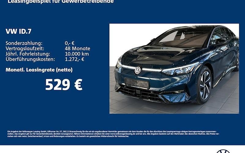 Blau Neu 2025 VW ID.7 Pro Limousine | 67.683 € (Teuer) - Bild 1/4