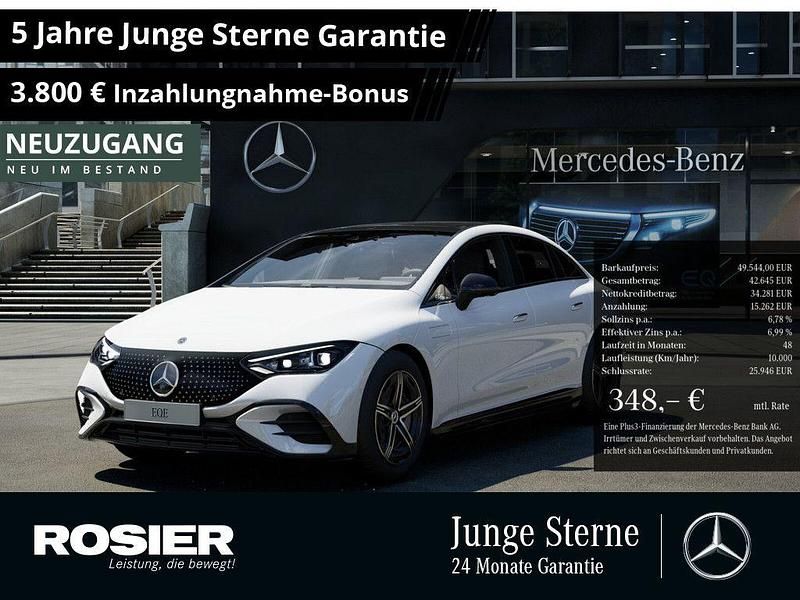 Weiss / polarweiß Gebraucht 2024 Mercedes EQE300 Sport Edition Limousine | 49.544 € - Bild 1/4