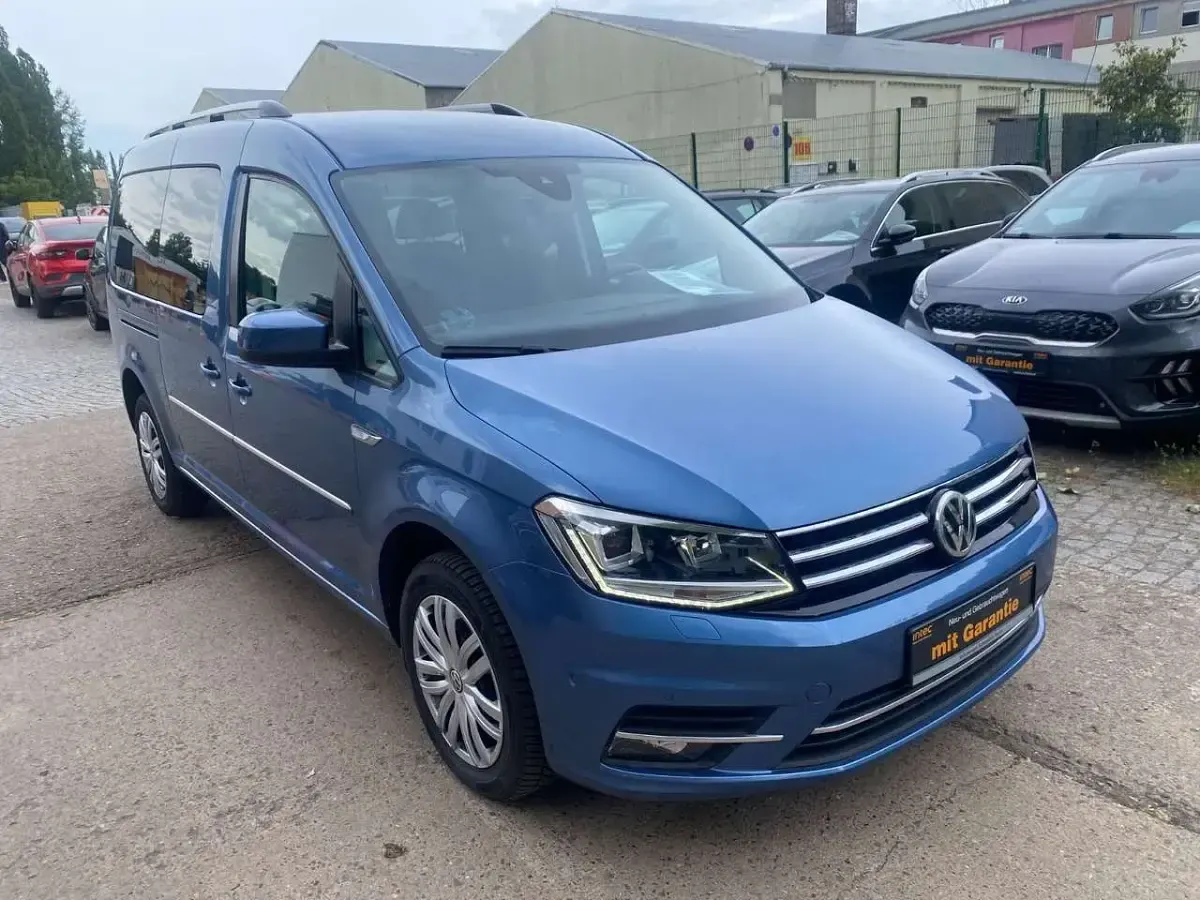 Gebraucht VW Caddy Maxi Highline 150 PS (110 kW) 2009 Acapulcoblau Van / Kleinbus