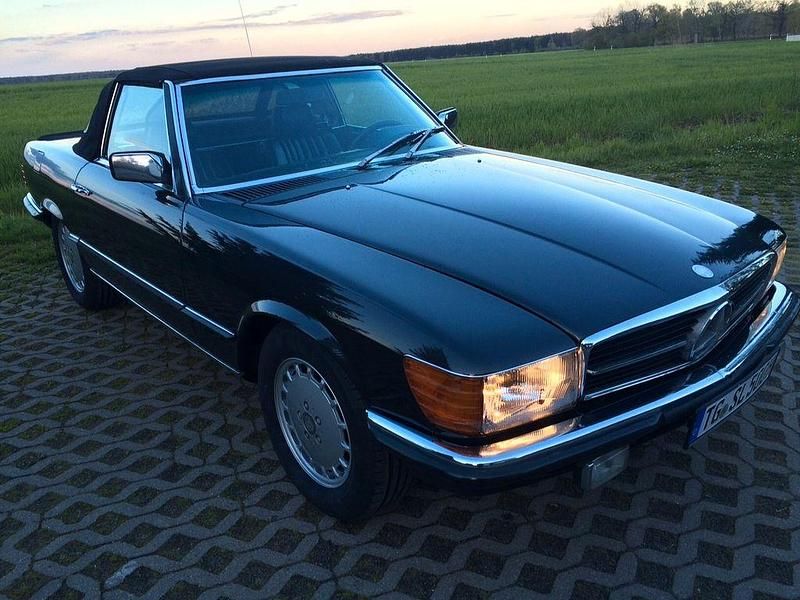 Gebraucht Mercedes SL500 1985 Blauschwarzmetallic Cabrio