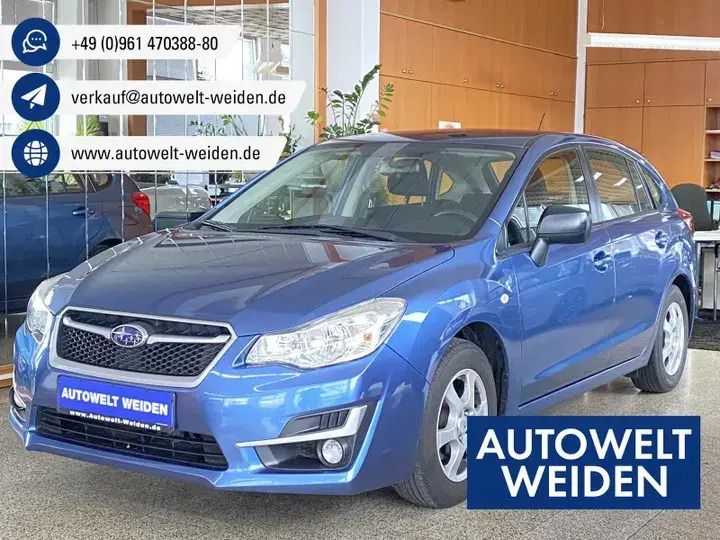 Quartz blue (p) Gebraucht 2016 Subaru Impreza Trend Limousine | 12.980 € (Fairer Preis) - Bild 1/4