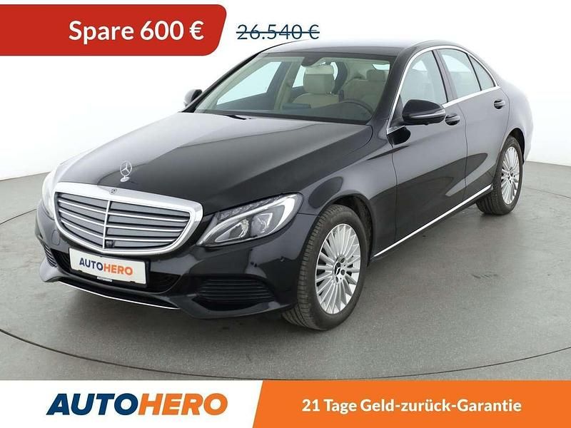 Obsidianschwarz Gebraucht 2018 Mercedes C300 Exclusive Limousine | 25.940 € (Guter Preis) - Bild 1/3