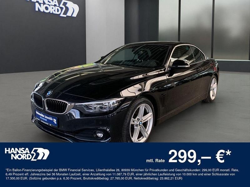 Schwarz Gebraucht 2020 BMW 430 Cabriolet Advantage Cabrio | 34.950 € - Bild 1/4