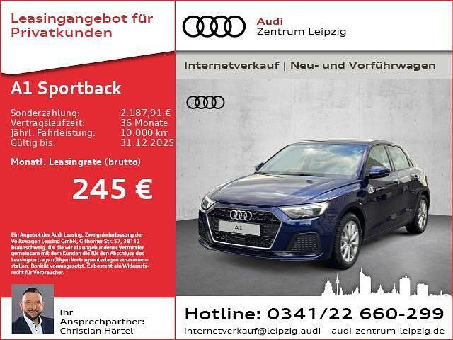 Blau Gebraucht 2025 Audi A1 Sportback Advanced Plus Kleinwagen | 24.990 € (Superpreis) - Bild 1/2