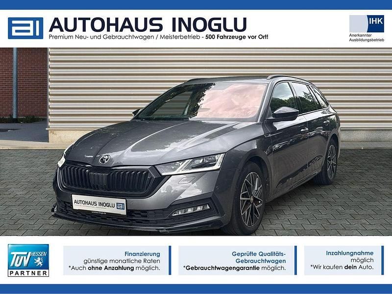 Graphitegrau metallic Gebraucht 2023 Skoda Octavia SportLine Kombi | 27.880 € (Fairer Preis) - Bild 1/4