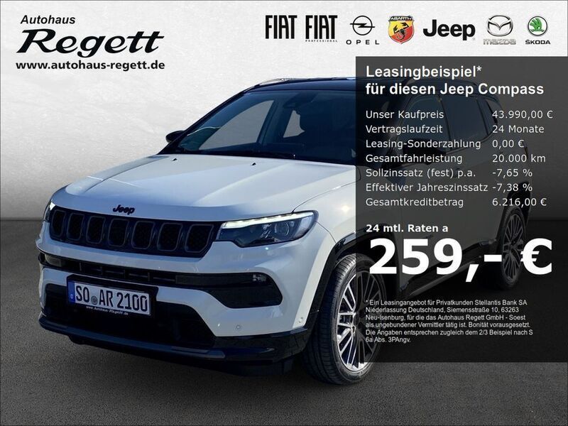 Weiß Neu 2025 Jeep Compass Altitude SUV | 43.990 € - Bild 1/4