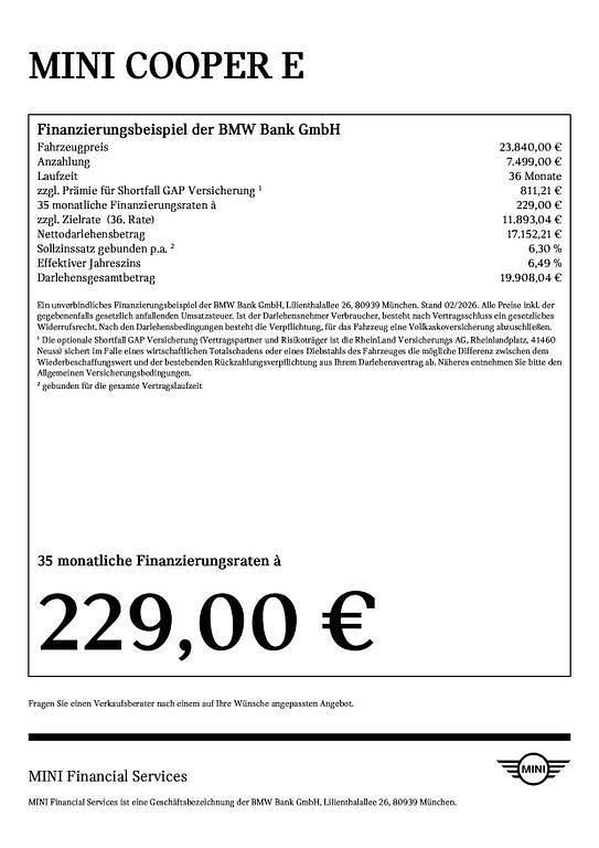 Gebraucht Mini Cooper 135 kW (184 PS) 2024 Midnight black Kleinwagen