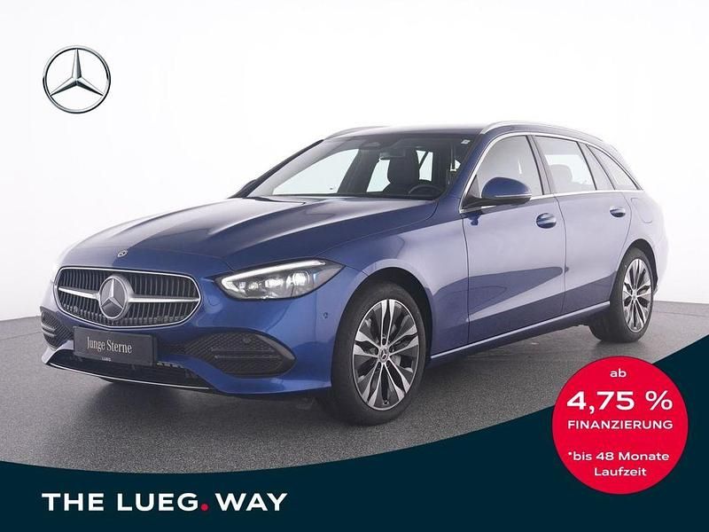 Blau metalliclack spektralblau Gebraucht 2023 Mercedes C300e Avantgarde Kombi | 35.835 € (Superpreis) - Bild 1/4