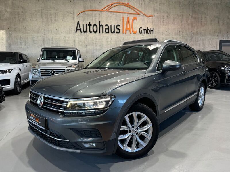 Indiumgrau metallic Gebraucht 2019 VW Tiguan Highline SUV | 23.900 € (Fairer Preis) - Bild 1/4