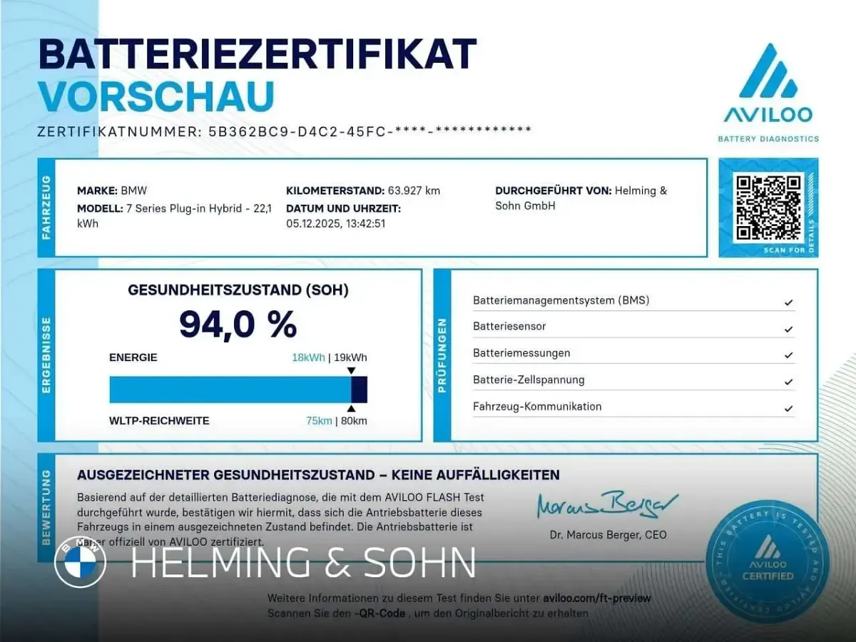 Gebraucht BMW M760e Efficient Dynamics 381 PS (280 kW) 2023 Schwarz Limousine