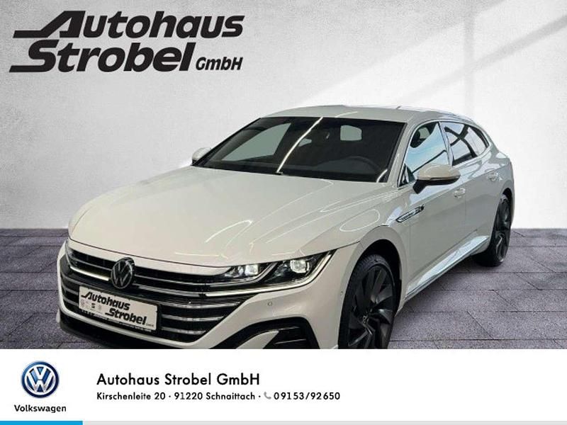 Oryxweiß perlmutteffekt Gebraucht 2025 VW Arteon R-line Coupé | 53.626 € - Bild 1/3