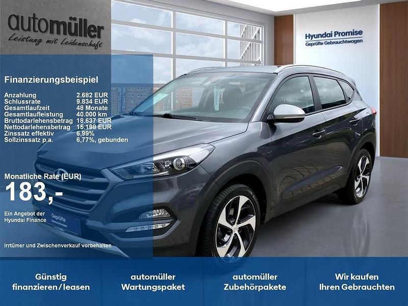 Grau Gebraucht 2017 Hyundai Tucson Advantage SUV | 17.240 € (Fairer Preis) - Bild 1/4