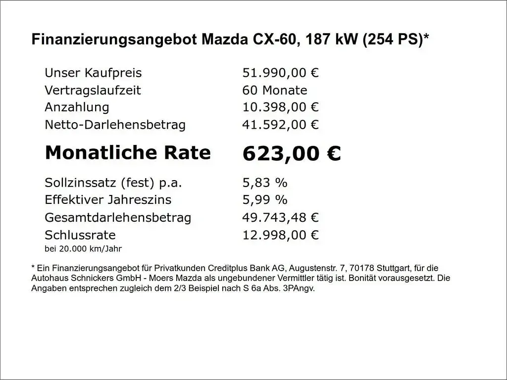 Neu Mazda CX-60 Homura-Line 254 PS (186 kW) 2025 Rot SUV