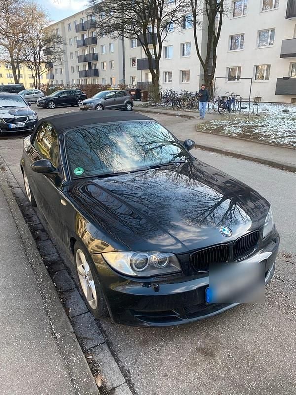 Schwarz Gebraucht 2008 BMW 120 Cabriolet Cabrio | 5.900 € (Guter Preis) - Bild 1/4
