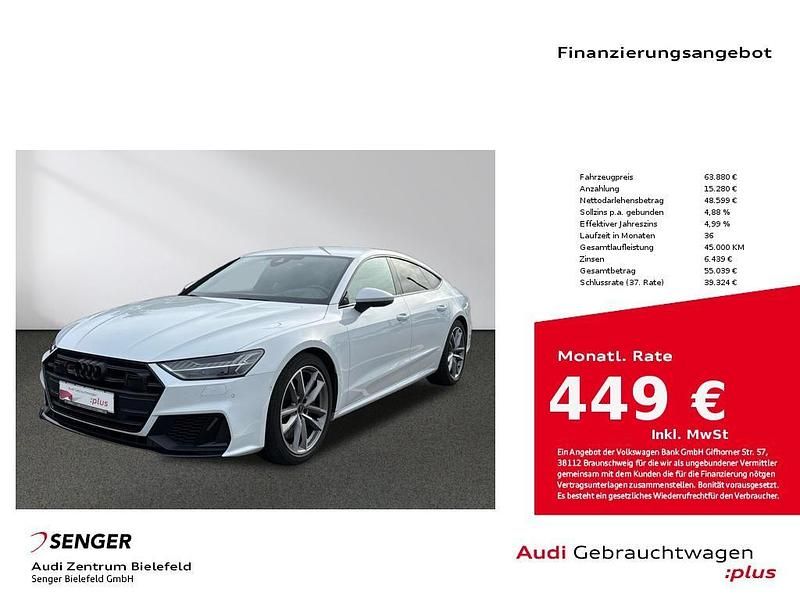 Gletscherweiß Gebraucht 2023 Audi S7 Sportback Ambiente Kleinwagen | 63.880 € (Fairer Preis) - Bild 1/4