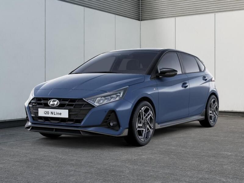 Vibrant blue/ phantom black Neu 2025 Hyundai i20 N Line Kleinwagen | 25.950 € (Teuer) - Bild 1/4